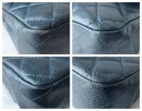 Chanel Classic Medium Double Flap in Navy Blue Pearly Blue Caviar