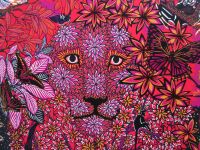 Herm&Atilde;&uml;s Wild Singapore'  Carr&Atilde;&copy; Square Scarf 90cm in Rouge/ Violet/ Beige Mul