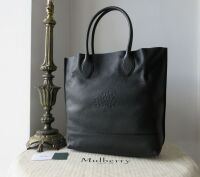 Mulberry Blossom Shoulder Tote in Black Classic Grain Leather