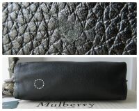 Mulberry Blossom Shoulder Tote in Black Classic Grain Leather