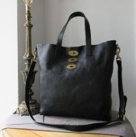 Mulberry Brynmore Large Tote in Black Natural Vegetable Tanned Leather