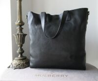Mulberry Brynmore Large Tote in Black Natural Vegetable Tanned Leather