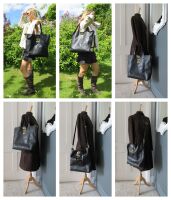 Mulberry Brynmore Large Tote in Black Natural Vegetable Tanned Leather
