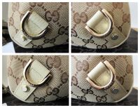 Gucci Vintage Abbey D Ring Small Zipped Hobo in Ivory Beige GG Canvas