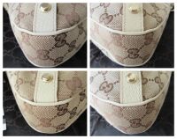 Gucci Vintage Abbey D Ring Small Zipped Hobo in Ivory Beige GG Canvas
