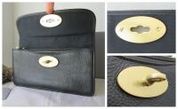 Mulberry Classic Postmans Long Locked Continental Flap Purse Wallet in Blac