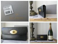 Mulberry Classic Postmans Long Locked Continental Flap Purse Wallet in Blac