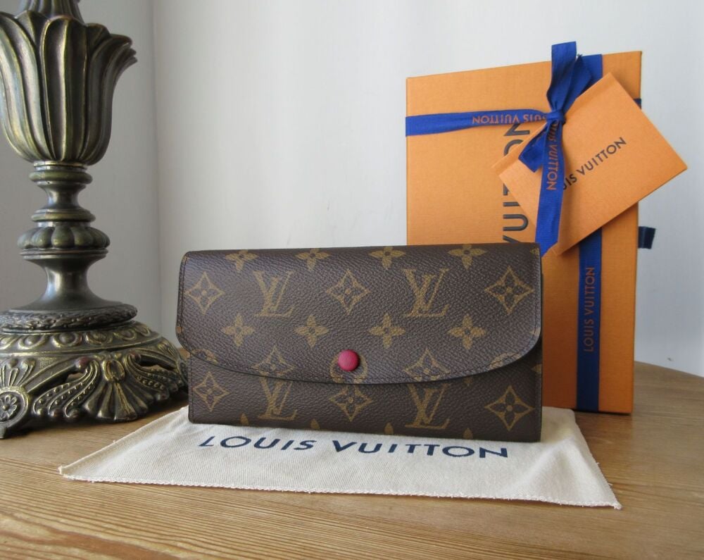 Louis Vuitton Emilie Continental Purse Wallet in Monogram Fuchsia