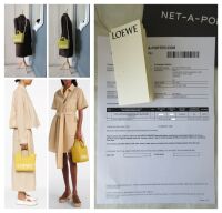 Loewe Paula's Ibiza Small Logo Raffia Tote Bag in Amarillo Yellow