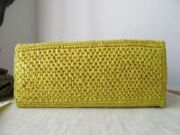 Loewe Paula's Ibiza Small Logo Raffia Tote Bag in Amarillo Yellow