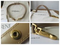 Saint Laurent YSL Mini Voltaire Top Handle in Dark Toffee Box Calfskin