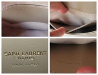 Saint Laurent YSL Mini Voltaire Top Handle in Dark Toffee Box Calfskin