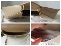 Saint Laurent YSL Mini Voltaire Top Handle in Dark Toffee Box Calfskin