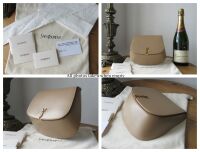Saint Laurent YSL Mini Voltaire Top Handle in Dark Toffee Box Calfskin