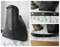 Max Mara Small Bucket Bag in Black Calfskin