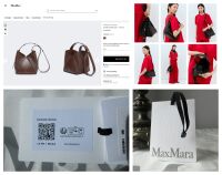 Max Mara Small Bucket Bag in Black Calfskin
