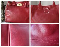 Mulberry Classic Bayswater Tote in Poppy Red Coloured Natural Vegetable Tan