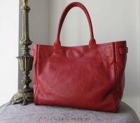 Mulberry Classic Bayswater Tote in Poppy Red Coloured Natural Vegetable Tan