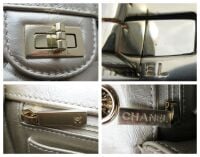 Chanel 224 Mini Reissue Mademoiselle Single Flap in Champagne Gold Distress