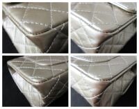 Chanel 224 Mini Reissue Mademoiselle Single Flap in Champagne Gold Distress