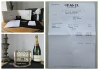 Chanel 224 Mini Reissue Mademoiselle Single Flap in Champagne Gold Distress
