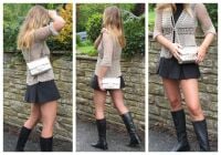 Chanel 224 Mini Reissue Mademoiselle Single Flap in Champagne Gold Distress