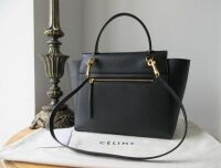 C&Atilde;LINE Mini Belt Bag in Black Grained Calfskin