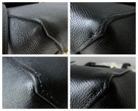 C&Atilde;LINE Mini Belt Bag in Black Grained Calfskin