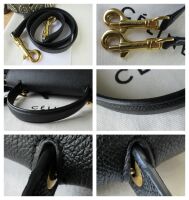 C&Atilde;LINE Mini Belt Bag in Black Grained Calfskin