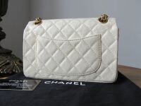 Chanel 224 Mini Reissue Mademoiselle Single Flap in Ivory Cream Distressed 