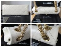Chanel 224 Mini Reissue Mademoiselle Single Flap in Ivory Cream Distressed 