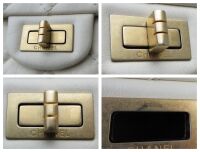 Chanel 224 Mini Reissue Mademoiselle Single Flap in Ivory Cream Distressed 