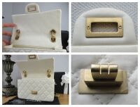 Chanel 224 Mini Reissue Mademoiselle Single Flap in Ivory Cream Distressed 