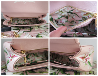 Dolce & Gabbana Medium Miss Sicily Floral 'Lilies' in Rosa Pink Vitello Sta