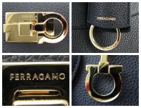 Salvatore Ferragamo New Studio Soft Bag (M) in Black Calfskin