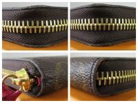 Louis Vuitton Clemence Long Zip Around Continental Wallet in Monogram Fuchs