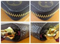 Louis Vuitton Clemence Long Zip Around Continental Wallet in Monogram Fuchs