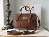 Mulberry Classic Small Bayswater Satchel in Oak Two Tone Small Classic Grai