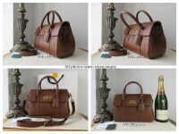 Mulberry Classic Small Bayswater Satchel in Oak Two Tone Small Classic Grai
