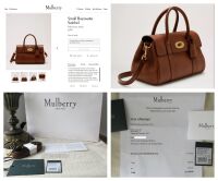 Mulberry Classic Small Bayswater Satchel in Oak Two Tone Small Classic Grai