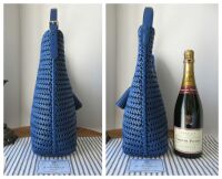 Anya Hindmarch The Neeson Tasseled Woven Hobo in Monday Blue Capra Leather