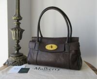 Mulberry Classic East West Bayswater in Chocolate Natural Vegetable Tanned