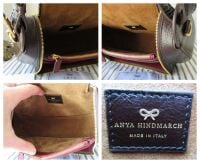 Anya Hindmarch Vere Small Two Way Cross Body Satchel in Chocolate Chesterfi