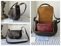 Anya Hindmarch Vere Small Two Way Cross Body Satchel in Chocolate Chesterfi