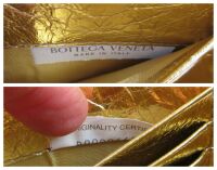 Bottega Veneta Andiamo Clutch in Metallic Gold Intrecciato