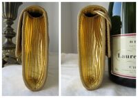 Bottega Veneta Andiamo Clutch in Metallic Gold Intrecciato