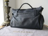 Mulberry Classic Regular Alexa Satchel in Midnight Blue Polished Buffalo Le