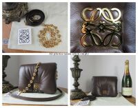 Loewe Goya Puffer in Dark Chocolate Lamb Nappa
