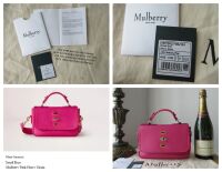 Mulberry Small Bryn Satchel in Mulberry Pink Heavy Grain Leather