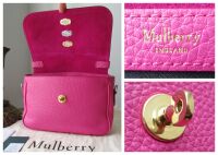 Mulberry Small Bryn Satchel in Mulberry Pink Heavy Grain Leather
